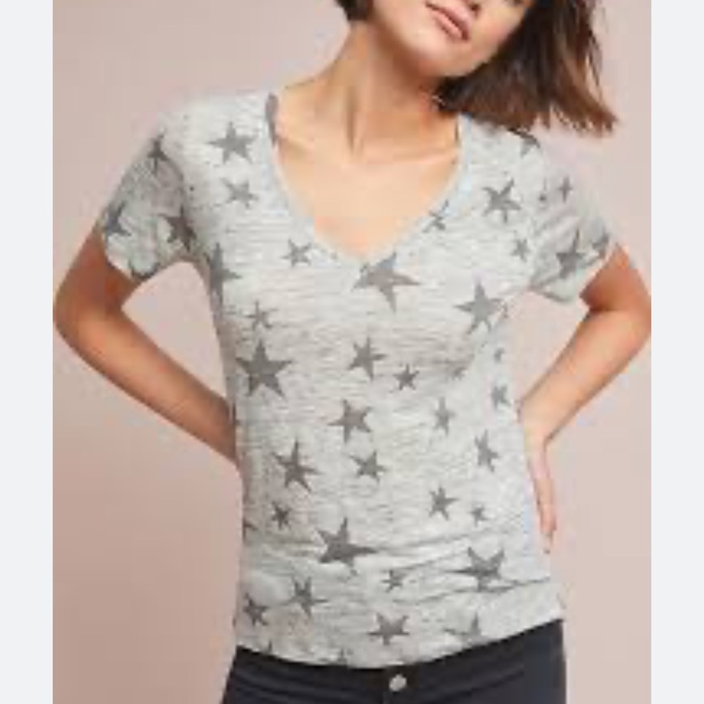 Rails Gray Star Short Sleeve Tee